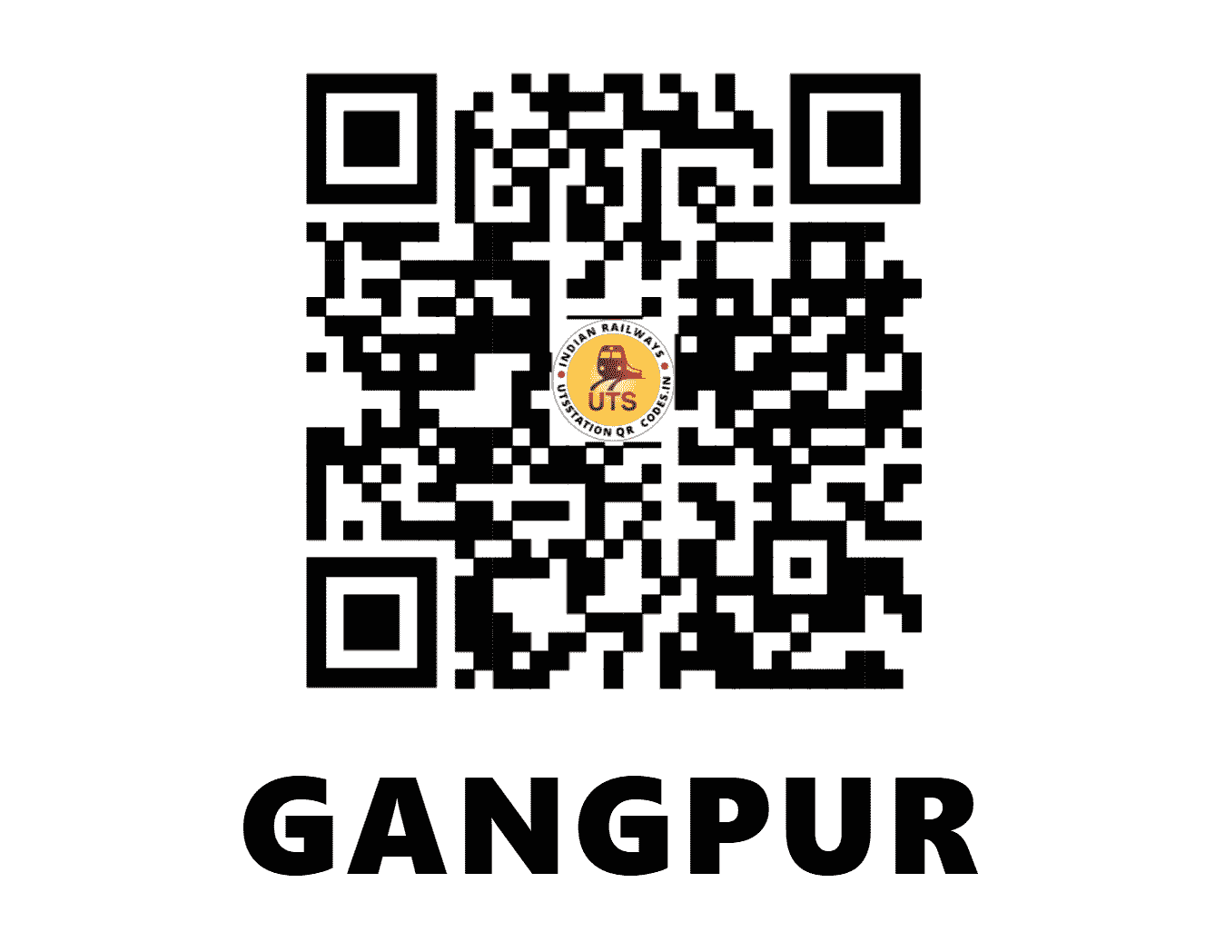 UTS QR Code for GANGPUR - GRP - ER (WEST BENGAL)